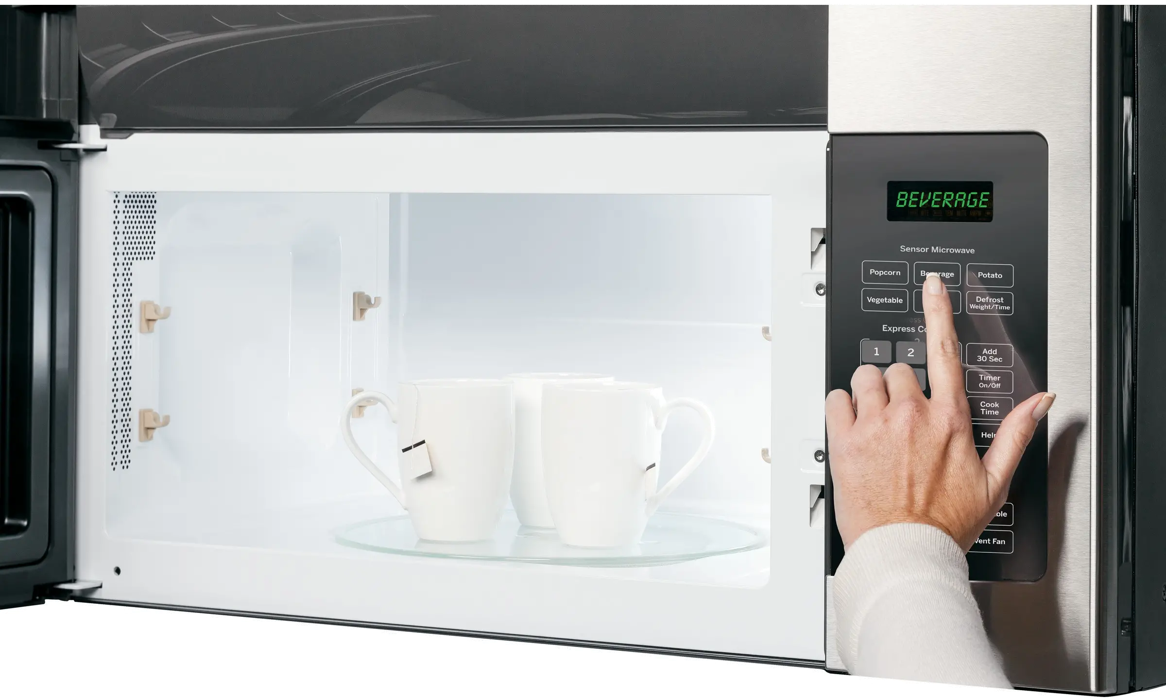 JVM6175BLTS GE Over the Range Microwave - 1.7 Cu. Ft. Black Stainless Steel-2