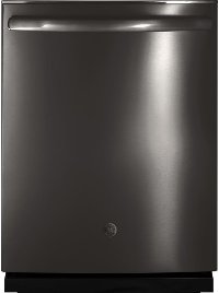 GDT695SBLTS GE Dishwasher with Hidden Controls - Black Stainless Steel with a Stainless Steel Interior