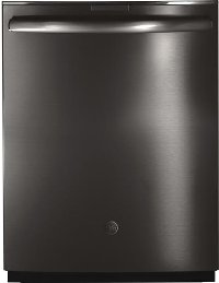 PDT845SBLTS GE Profile Interior Dishwasher with Hidden Controls and Stainless Steel - Black Stainless Steel