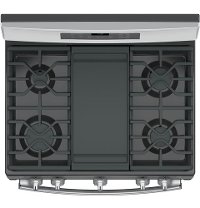 JGB700BEJTS GE 30 Inch Gas Convection Range - 5.0 cu. ft. Black Stainless Steel-7