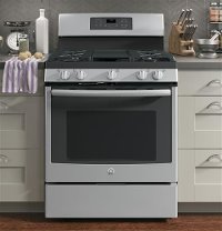 JGB700BEJTS GE 30 Inch Gas Convection Range - 5.0 cu. ft. Black Stainless Steel-8