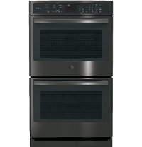 PT7550BLTS GE Profile Series Built-In Double Convection Wall Oven - Black Stainless Steel