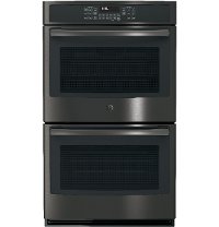 JT5500BLTS GE 30 Inch Black Stainless Steel Built-In Double Wall Oven with Convection