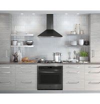 JVW5301BJTS GE 30 Inch Pyramid Chimney Hood - Black Stainless Steel-4