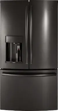 PFE28PBLTS GE Profile Series Black Stainless Steel French-Door Refrigerator - 36 Inch with Keurig K-Cup Brewing System
