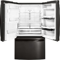 PFE28PBLTS GE Profile Series Black Stainless Steel French-Door Refrigerator - 36 Inch with Keurig K-Cup Brewing System-2