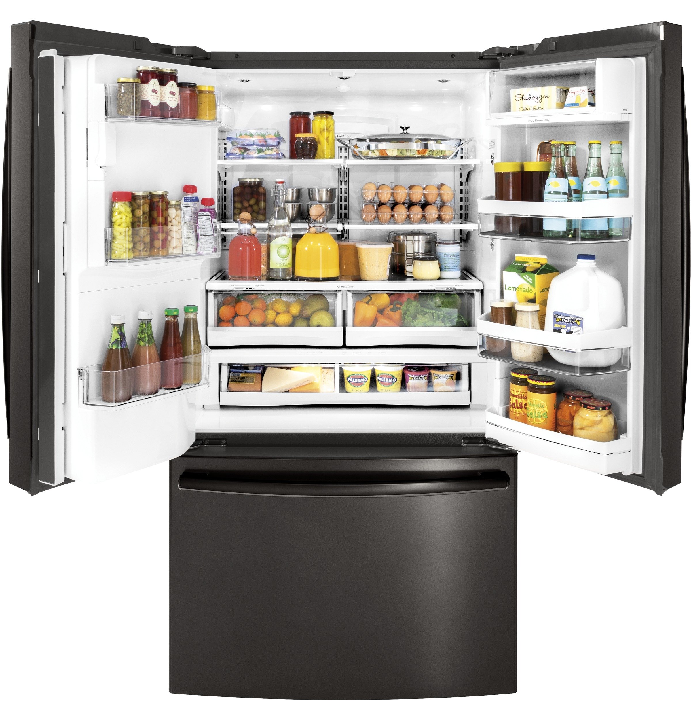 PFE28PBLTS GE Profile Series Black Stainless Steel French-Door Refrigerator - 36 Inch with Keurig K-Cup Brewing System-4