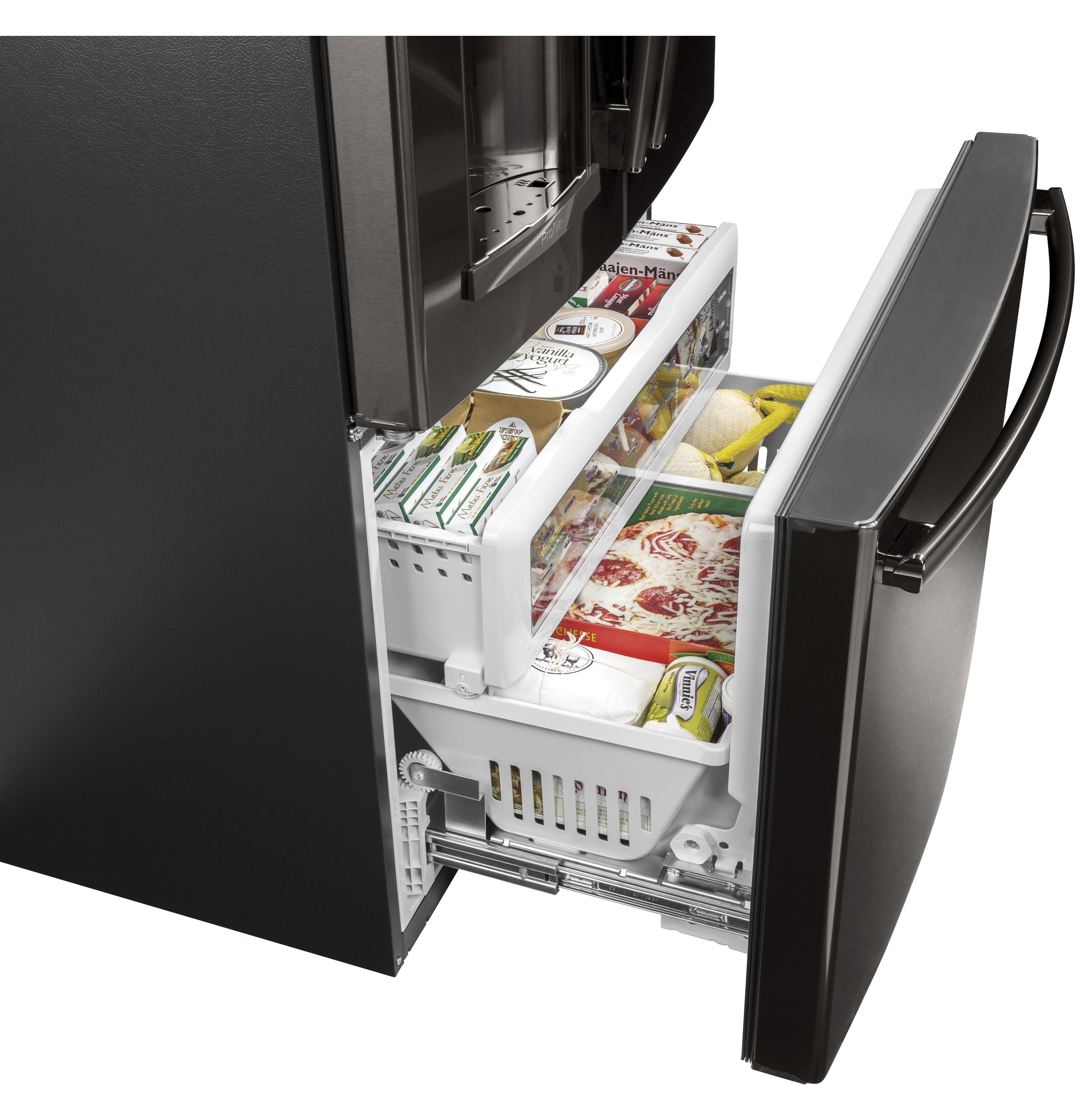 PFE28PBLTS GE Profile Series Black Stainless Steel French-Door Refrigerator - 36 Inch with Keurig K-Cup Brewing System-6