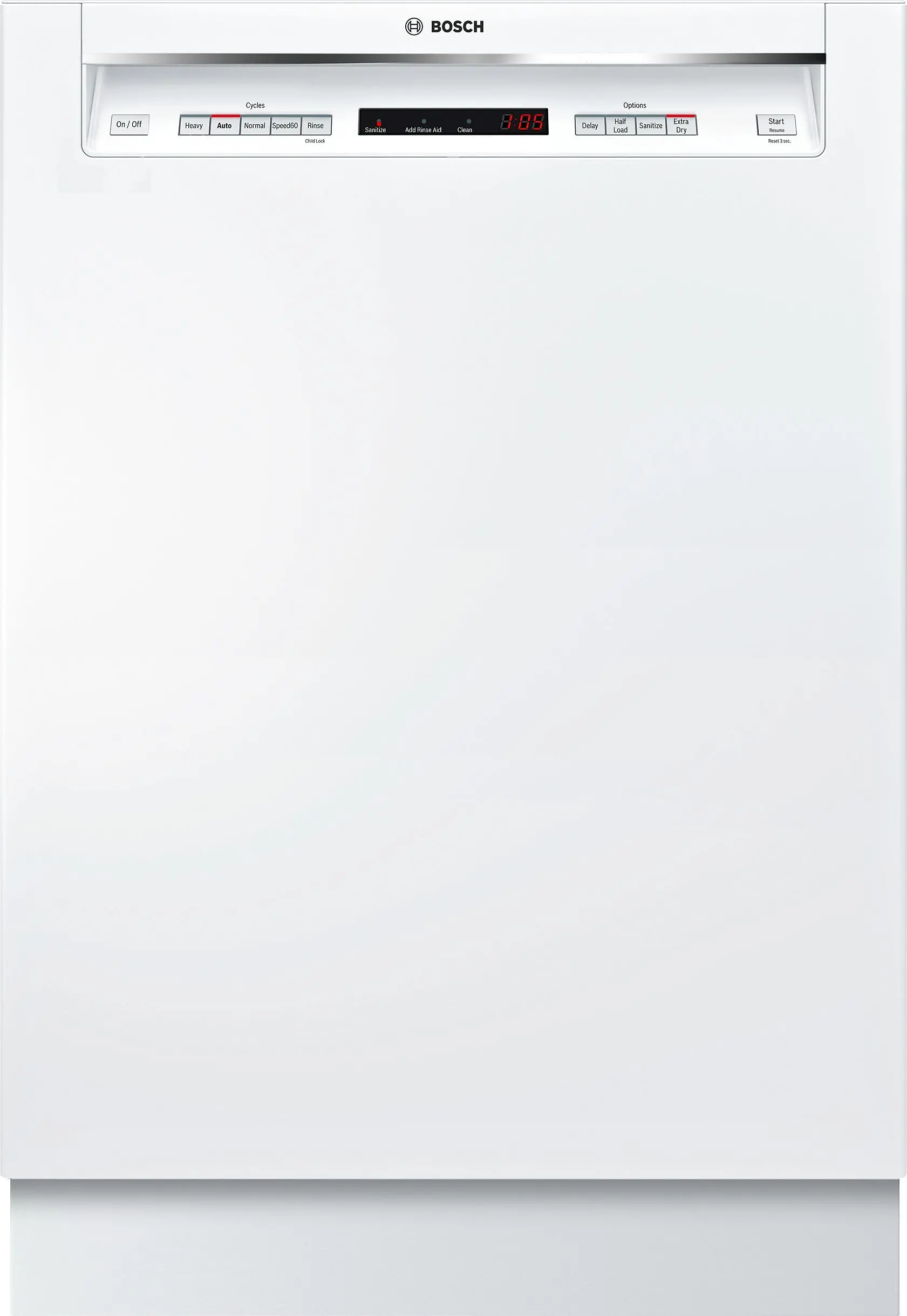 SHEM63W52N Bosch 300 Series Front Control Dishwasher - White-1