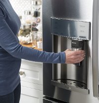 PYE22PBLTS GE Profile Series ENERGY STAR Stainless Steel Counter-Depth French-Door Refrigerator - 36 Inch with Keurig K-Cup Brewing System-6