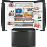 GFE28GBLTS GE 27.8 cu. ft. French-Door Refrigerator - 36 Inch Black Stainless Steel-4
