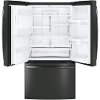 GFE28GBLTS GE French-Door Refrigerator - 36 Inch Black Stainless Steel-2