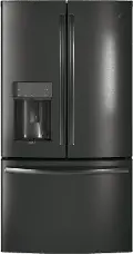 PFE28KBLTS GE Profile 27.8 cu ft French Door Refrigerator - Black Stainless Steel