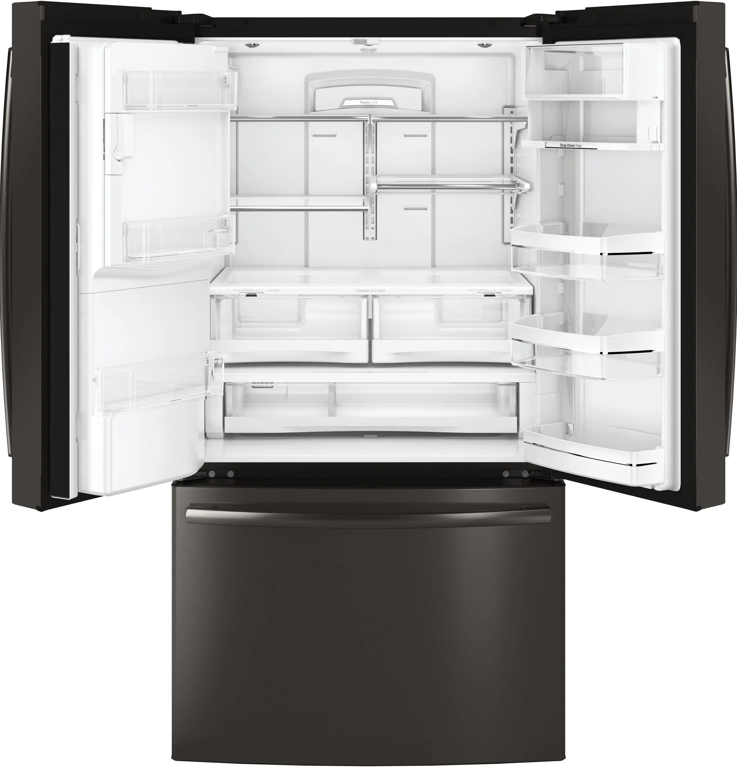 PFE28KBLTS GE Profile 27.8 cu ft French Door Refrigerator - Black Stainless Steel-6