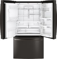 PFE28KBLTS GE Profile 36 Inch French Door Refrigerator - 27.8 cu. ft. Black Stainless Steel-6