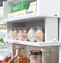 PFE28KBLTS GE Profile 36 Inch French Door Refrigerator - 27.8 cu. ft. Black Stainless Steel-8