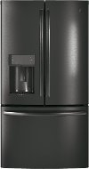 PFE28KBLTS GE Profile Series 36 Inch French-Door Refrigerator with Hands-Free AutoFill - Black Stainless Steel-1