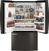 PFE28KBLTS GE Profile Series 36 Inch French-Door Refrigerator with Hands-Free AutoFill - Black Stainless Steel-2