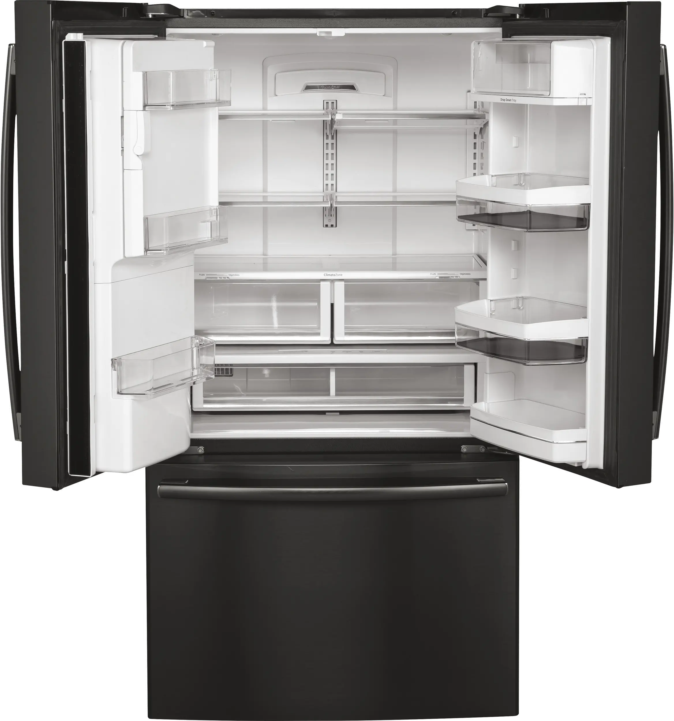 PYE22KBLTS GE Profile 22 cu ft French Door Refrigerator - Counter Depth Black Stainless Steel-4