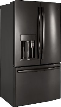 PYE22KBLTS GE Profile Counter Depth French Door Refrigerator - 22 cu. ft., 36 Inch Black Stainless Steel-5