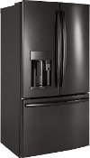PYE22KBLTS GE Profile Series French-Door Refrigerator - 36 Inch Black Stainless Steel-5