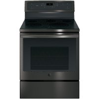 PB911BJTS GE Profile Series 30 Inch Free-Standing Electric Convection Range - Black Stainless Steel
