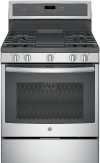 PGB911BEJTS GE Profile Series 5.6 cu. ft. Free-Standing Gas Convection Range - Stainless Steel