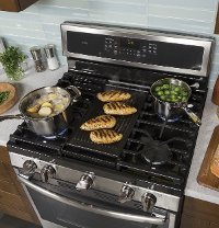 PGB911BEJTS GE Profile Series 5.6 cu. ft. Free-Standing Gas Convection Range - Stainless Steel-4