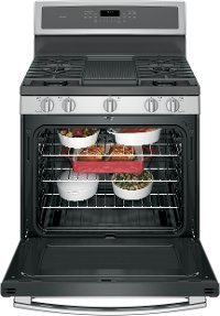 PGB911BEJTS GE Profile Series 5.6 cu. ft. Free-Standing Gas Convection Range - Stainless Steel-6