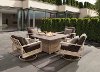 5PC:FRISCO/FIRECHAT 5 Piece Outdoor Patio Fire Pit Set - Frisco