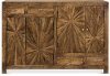 Modern Rustic Sunburst Brown Door Dresser - Cayley-2