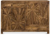 Modern Rustic Sunburst Brown Door Dresser - Cayley-2