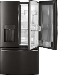 GFD28GBLTS GE 27.8 cu. ft. French Door Refrigerator - 36 Inch Black Stainless Steel-5