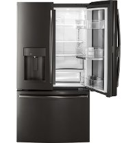 GFD28GBLTS GE 27.8 cu. ft. French Door Refrigerator - 36 Inch Black Stainless Steel-6