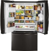 GFD28GBLTS GE 27.8 cu. ft. French Door Refrigerator - 36 Inch Black Stainless Steel-8