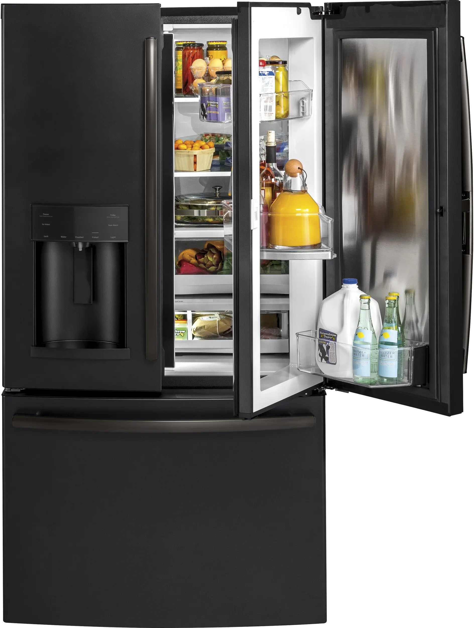 GFD28GELDS GE 27.8 cu ft French Door Refrigerator - Black Slate-2
