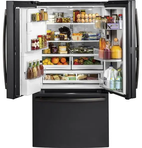 GFD28GELDS GE 27.8 cu ft French Door Refrigerator - Black Slate-3