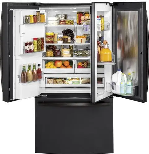 GFD28GELDS GE 27.8 cu ft French Door Refrigerator - Black Slate-5