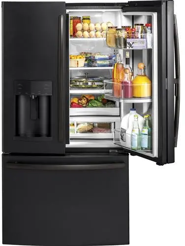 GFD28GELDS GE 27.8 cu ft French Door Refrigerator - Black Slate-7