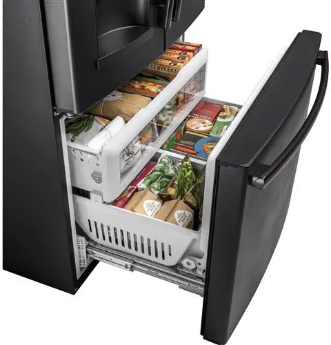 GFD28GELDS GE 27.8 cu ft French Door Refrigerator - Black Slate-8