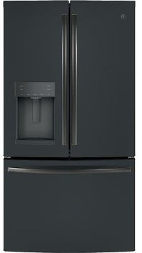 GFD28GELDS GE French Door Refrigerator - 36 Inch Black Slate