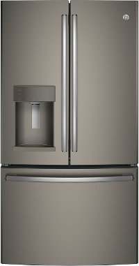 GFD28GMLES GE 27.8 cu. ft. French Door Refrigerator - 36 Inch Slate