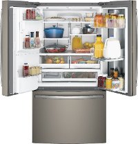 GFD28GMLES GE 27.8 cu. ft. French Door Refrigerator - 36 Inch Slate-2
