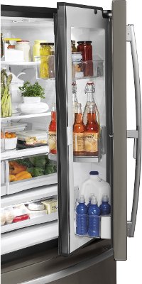 GFD28GMLES GE 27.8 cu. ft. French Door Refrigerator - 36 Inch Slate-3