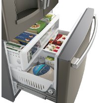 GFD28GMLES GE 27.8 cu. ft. French Door Refrigerator - 36 Inch Slate-6