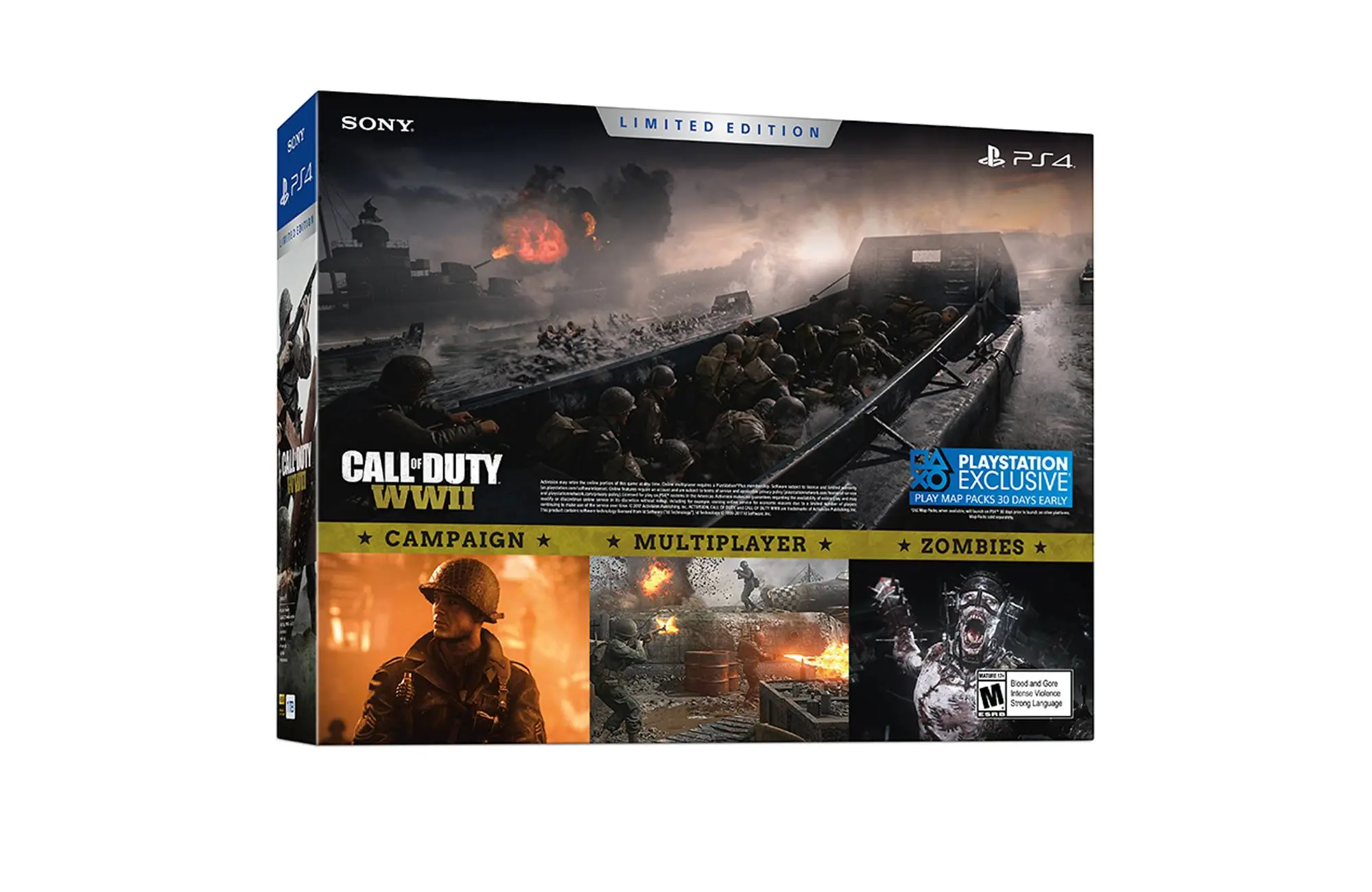 PS4 SCE 302200 PlayStation 4 Limited Edition 1TB Call of Duty:WWII Bundle - Camo-3