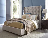 Classic Sand Queen Upholstered Bed - Vinings