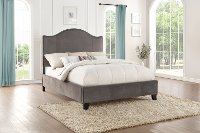 Classic Gray California King Upholstered Bed - Dalmore