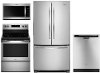 KIT Whirlpool 4 Piece Stainless Steel Kitchen Appliance Package with Electric Range