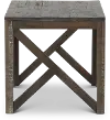 Haroflyn Rustic Charcoal Brown End Table